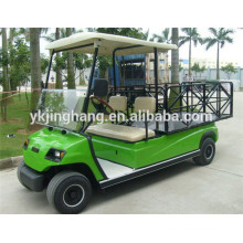 CE approved 2 seater farm utility electric vehicle, steel cargo box golf cart